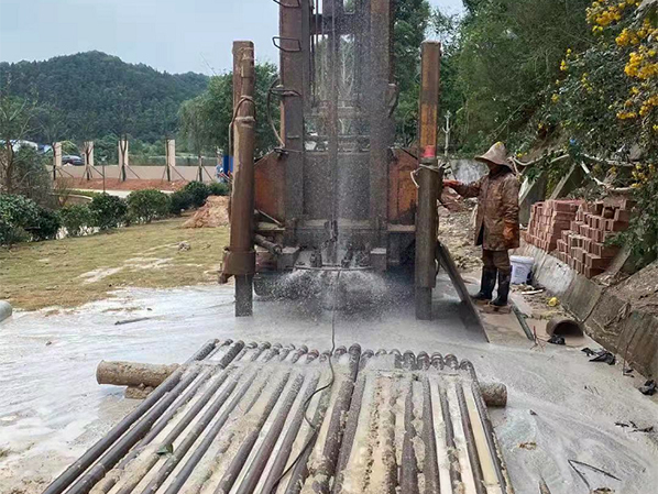 曦园楼盘别墅区多通道物探找水仪案例