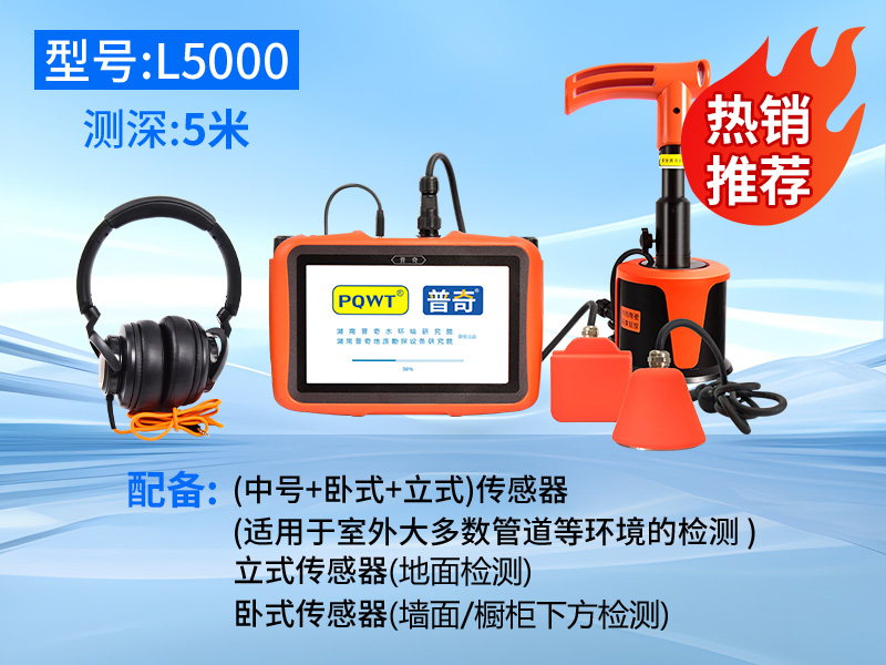 普奇L5000室内/外网漏水检测仪（三探头）